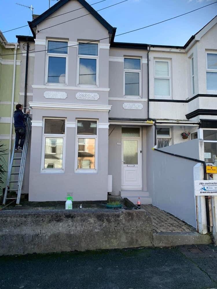 Completed roof replacement project in Axminster