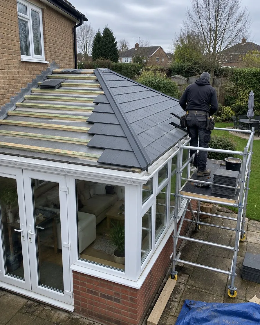 Conservatory roof replacement in Axminster