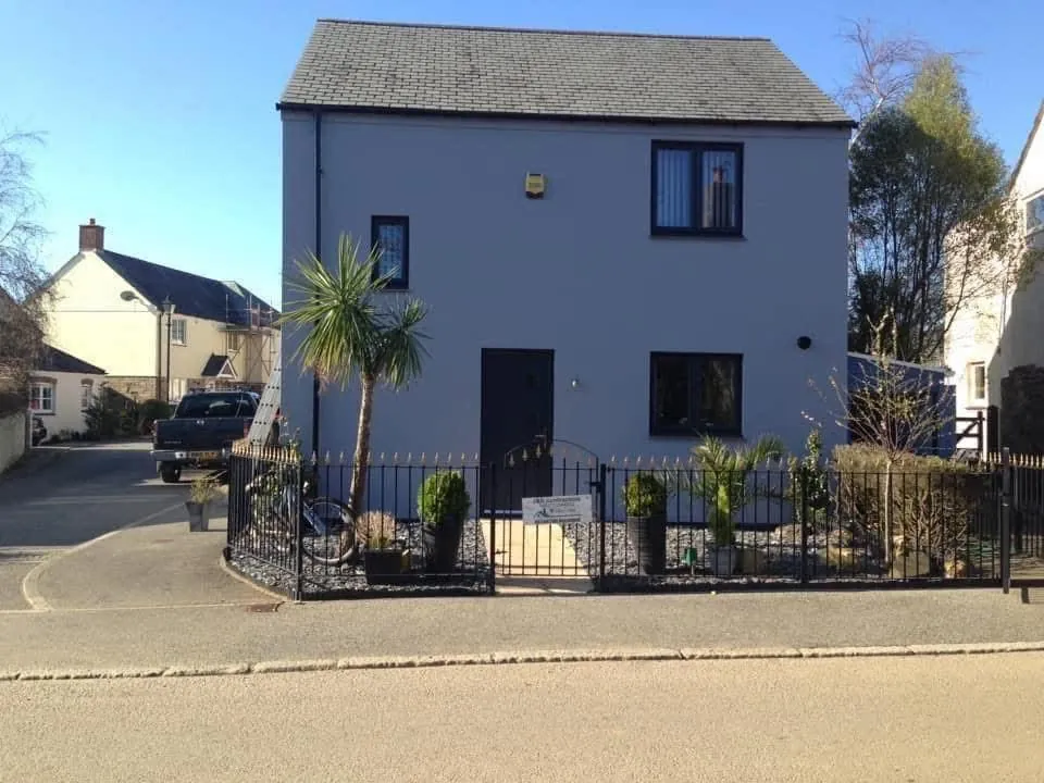 Finished exterior painting and roofline work in Axminster